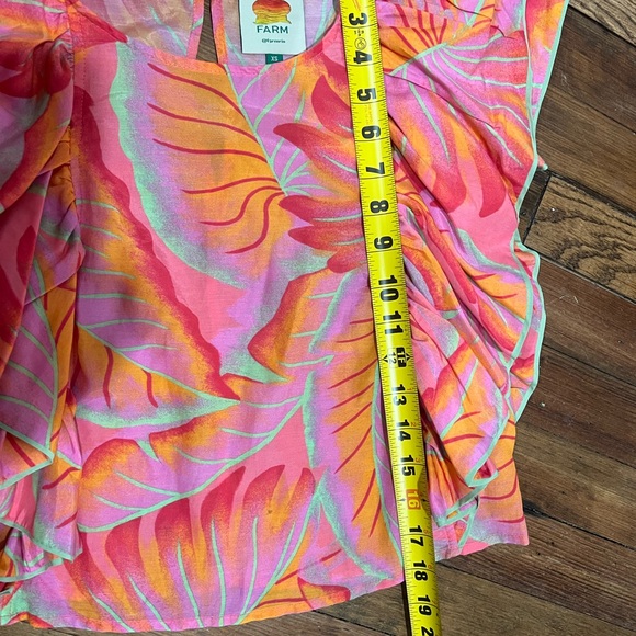 Farm Rio bright forest Ruffle top - Picture 4 of 4